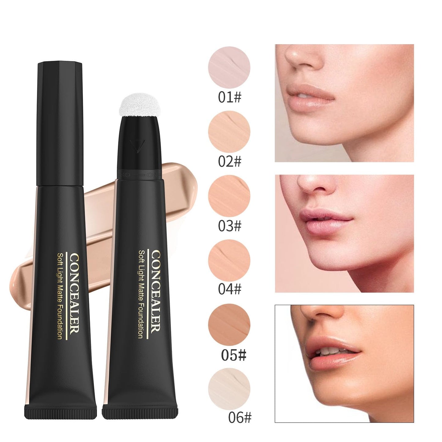 Contour Beauty Wand?Liquid Face Concealer Contour Stick with Cushion Applicator - Long Lasting Lightweight Formula for Flawless Contouring Beauty & Personal Care SJXYOYDS