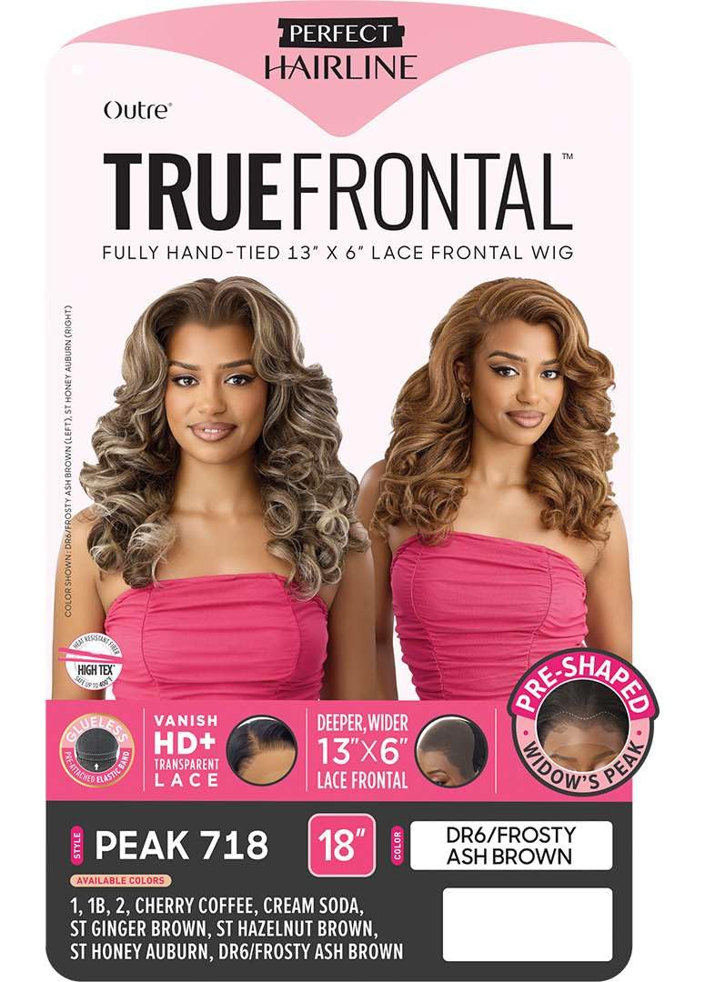 Outre Lace Front Wig - Perfect Hair Line 13X6 - True Frontal Peak 718 (ST HONEY AUBURN)