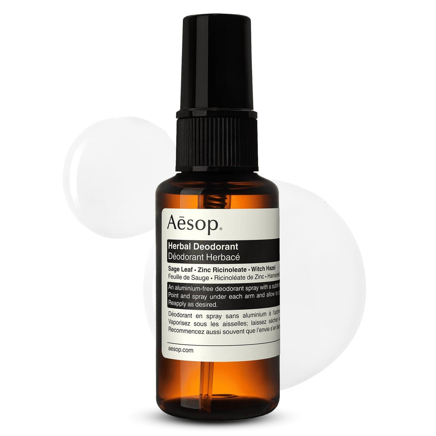 Aesop Aluminum Free Herbal Deodorant Spray for Women & Men - Sage Leaf and Zinc to Reduce Odor and Bacteria + Witch Hazel Soothes Skin - Vegan Beauty and Personal Care Aesop