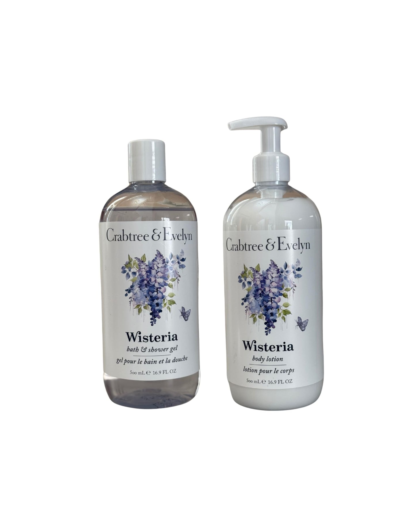 Crabtree & Evelyn Wisteria Bath Set Shower Gel and Body Lotion Duo Beauty and Personal Care Crabtree & Evelyn