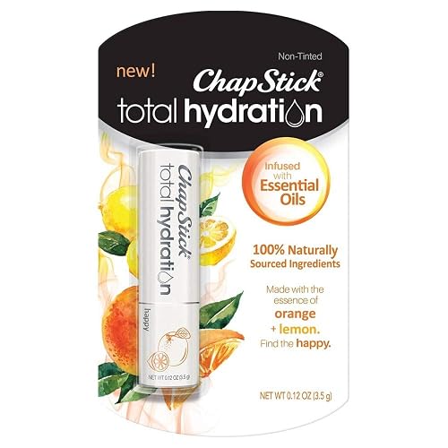 Chapstick Total Hydration Essential Oils Lip Balm - Happy - 0.12oz (Pack of 2) Beauty & Personal Care ChapStick