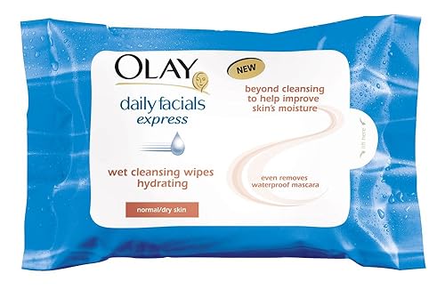 Olay Daily Facials Express Wet Wipes Normal 25's Beauty & Personal Care Olay