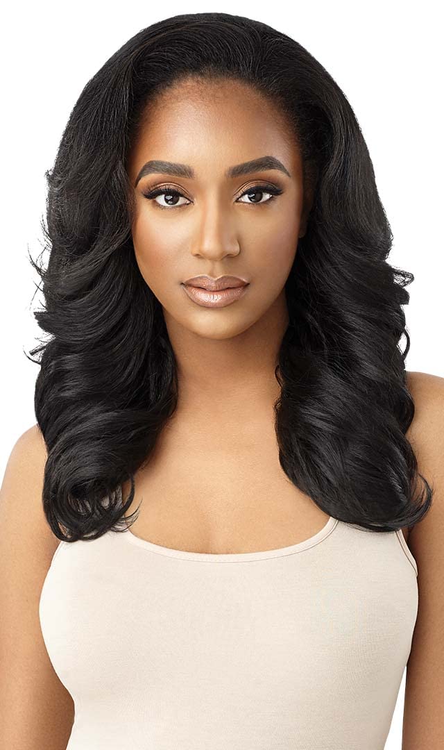 Outre Synthetic Quick Weave Wig - Neesha H305 (Color:DR RED VELVET)