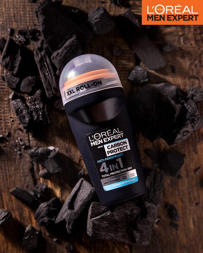 L'oreal Men Expert (Pack of 3) Carbon Protect Roll-on X 50 ml Beauty and Personal Care L'ORÉAL
