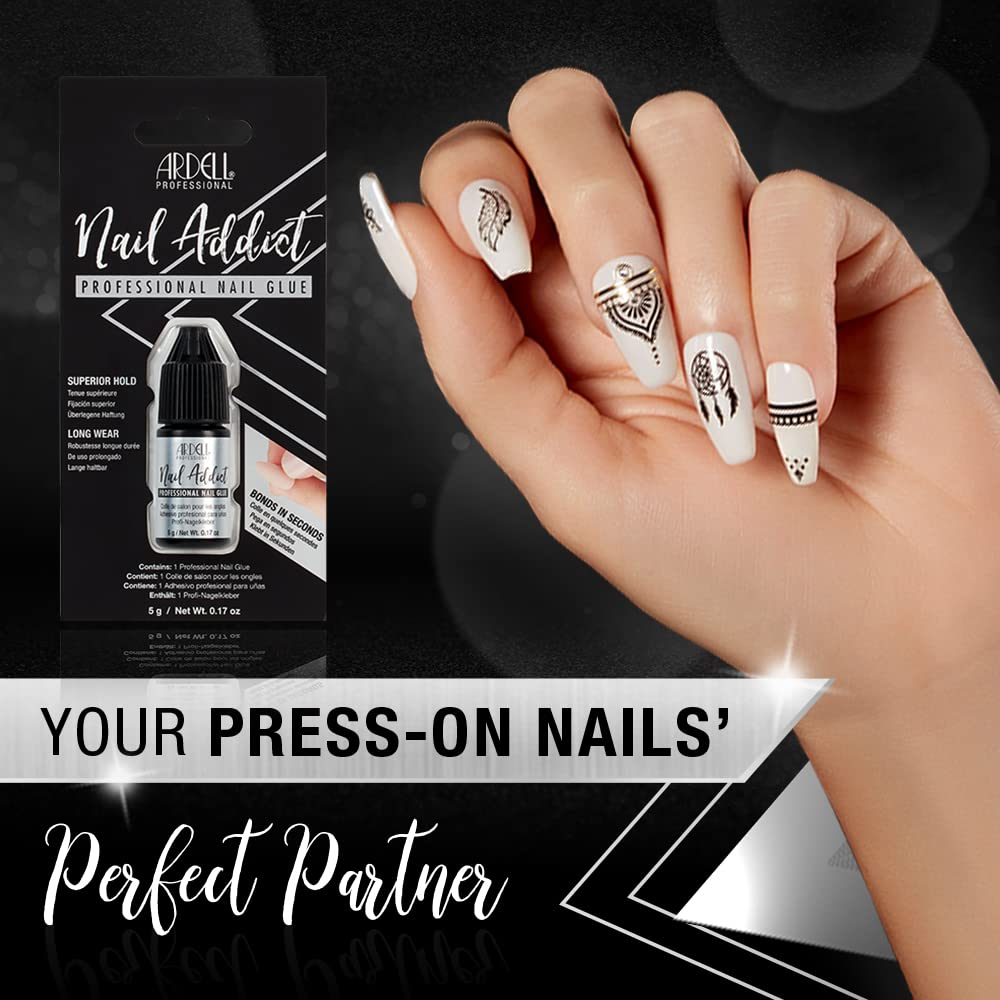 Ardell Professional Nail Glue, Superior Hold, Long-Lasting Adhesive for Fake Nails, Press On Nails & Nail Repairs, Quick-Drying Formula, 5g Beauty & Personal Care Ardell