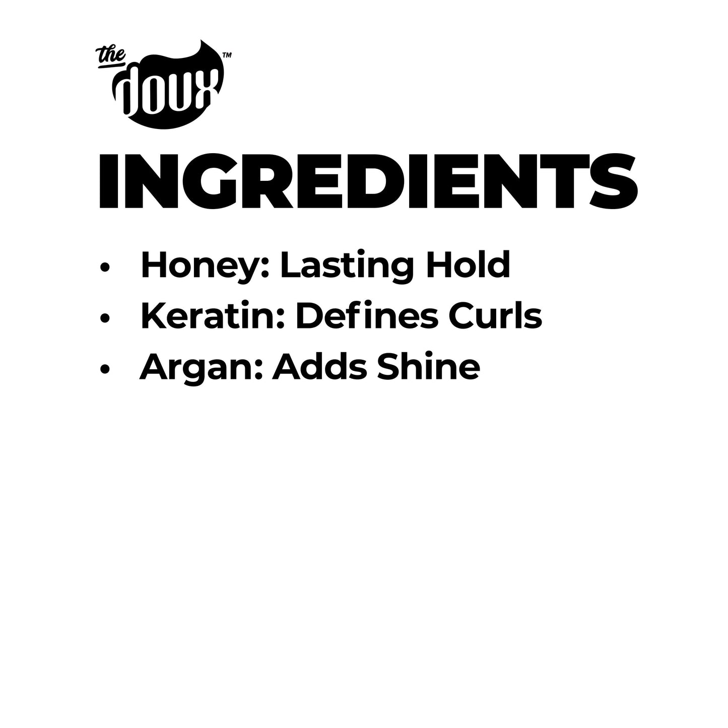 The Doux POP LOCK 5-Day Forming Glaze - Curl Enhancing Hair Products - Contains Honey and Argan Oil - Curl Products for Hold, Shine, and Anti-Humidity Beauty & Personal Care The Doux