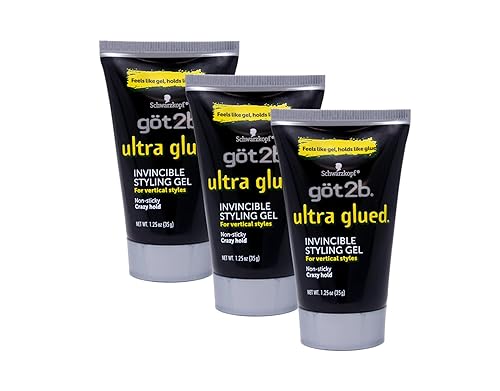 (3Pack) [GOT 2B] ULTRA GLUED INVINCIBLE STYLING GEL 1.25OZ Beauty & Personal Care Got2B