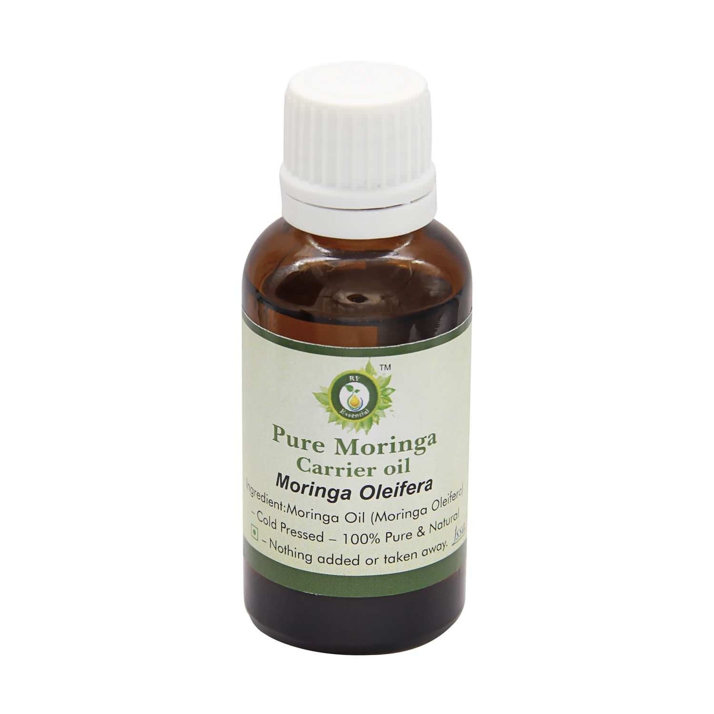 R V Essential Pure Moringa Carrier Oil 50ml (1.69oz)- Moringa Oleifera (100% Pure and Natural Cold Pressed) Beauty and Personal Care R V Essential