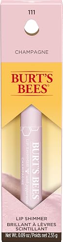 Burt's Bees Lip Balm Stocking Stuffers, Moisturizing Lip Shimmer Holiday Gift for Women, with Vitamin E & Coconut Oil, 100% Natural, Champagne, 0.09 Beauty & Personal Care Burt's Bees