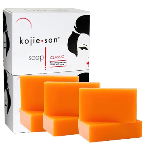 Kojie San Skin Soap - Original Kojic Acid Soap that Reduces Dark Spots, Hyperpigmentation, & Scars with Coconut & Tea Tree Oil - 65g x 6 Bars Beauty & Personal Care Kojie San