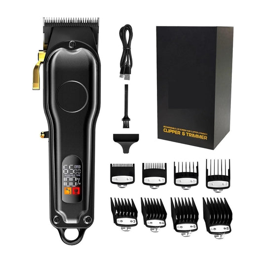EWKYLSEM Hair Cutting Machine Professional Clippers Barber Cordless Portable Clipper Digital Display Trimmer for Man Beauty and Personal Care EWKYLSEM