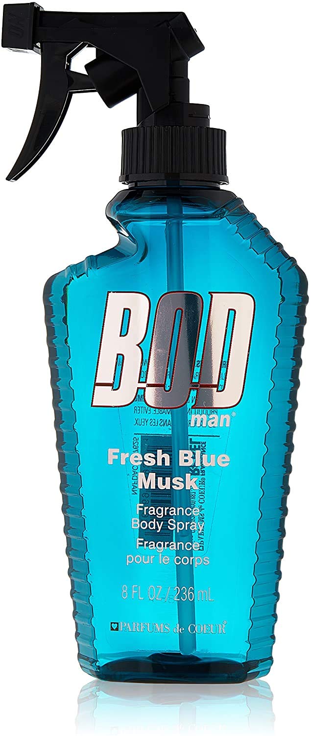 Parfums de Coeur Bod Man Fresh Blue Musk Body Spray 8 oz Beauty & Personal Care Bod Man