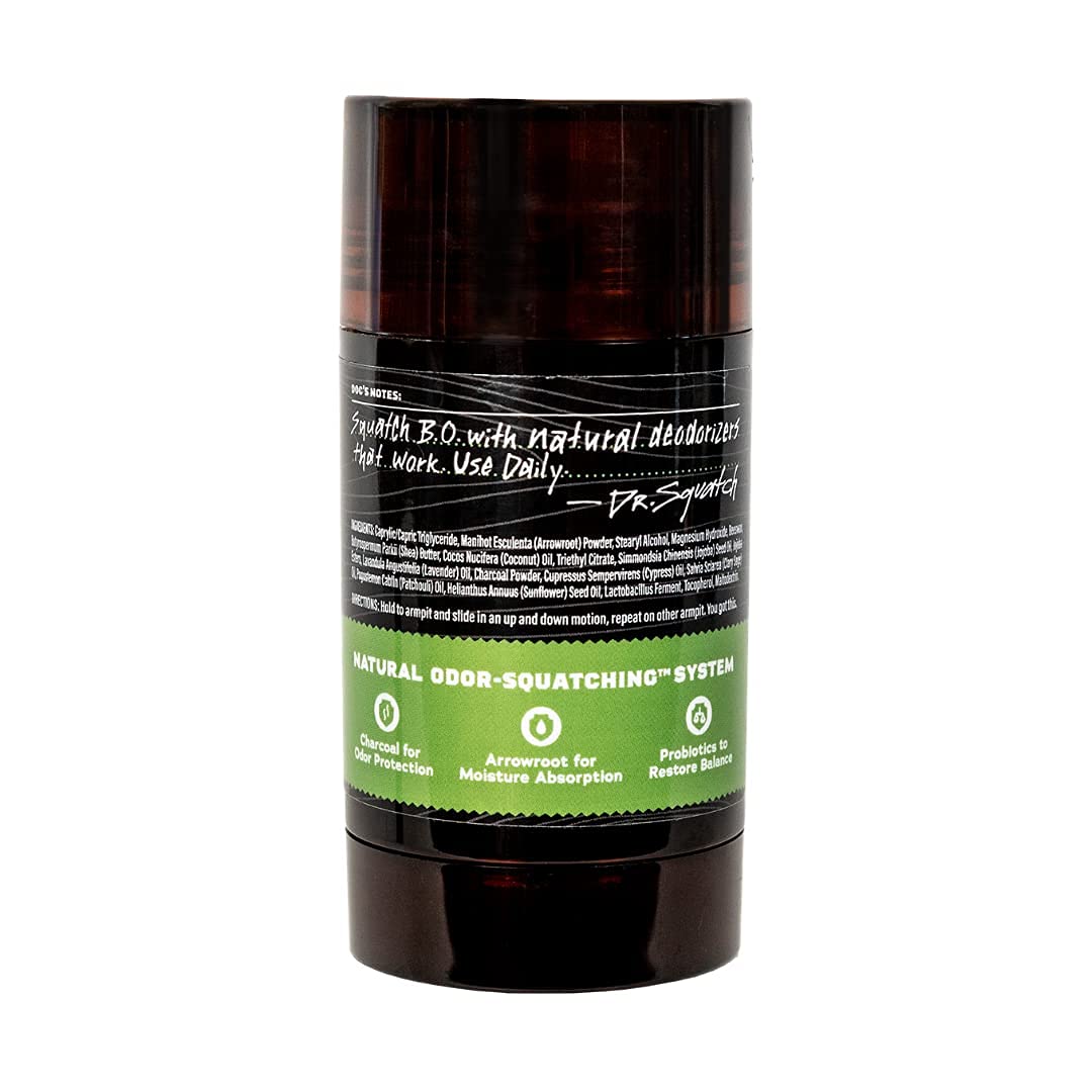 Dr. Squatch Natural Deodorant for Men - Odor-Squatching Men's Deodorant Aluminum Free - Alpine Sage 2.65 oz (1 Pack) Beauty and Personal Care Dr. Squatch