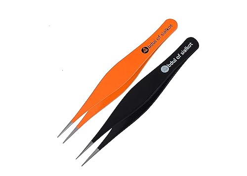 Abdul of Sialkot Pointed Tweezers,Needle Nose Tip, Sharp Precision Ingrown Hair, Surgical Pointed for Blackheads & Splinters/Best Tweezers Beauty & Personal Care Abdul of Sialkot