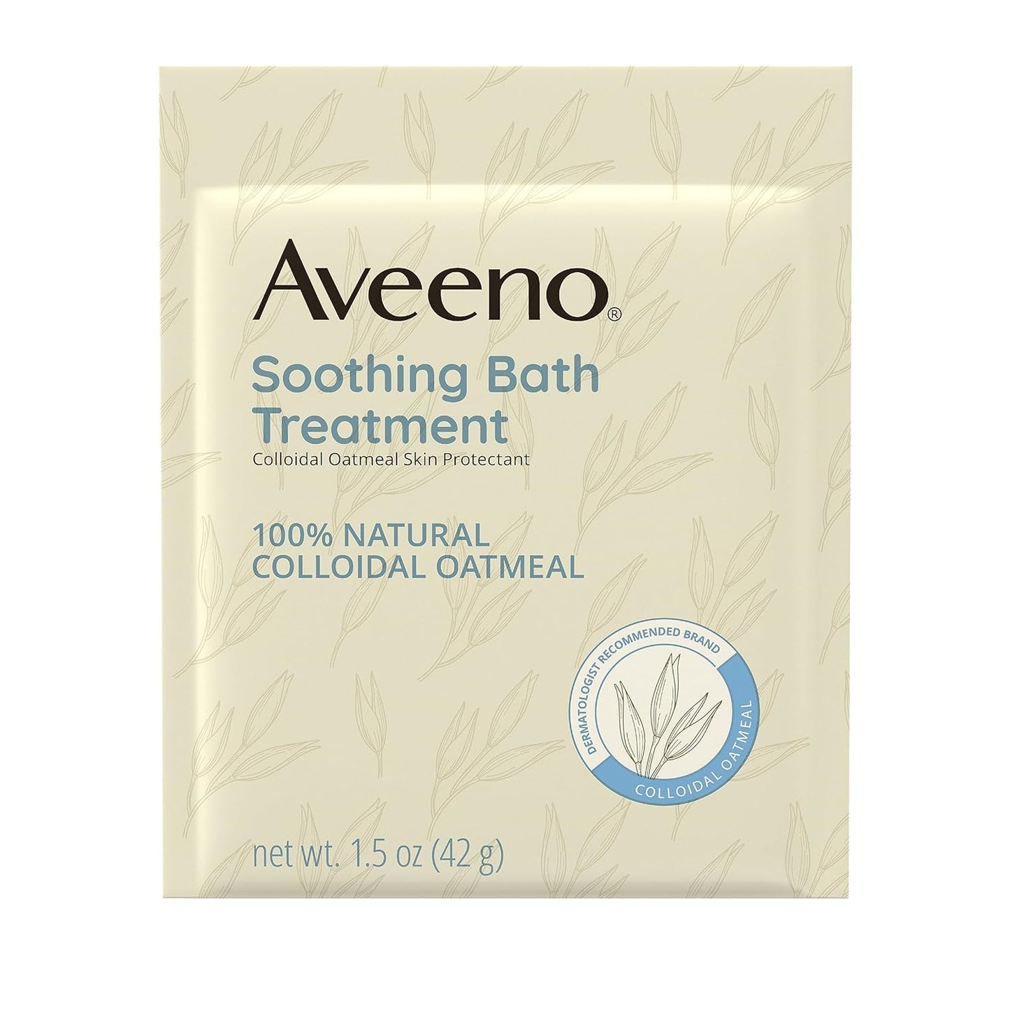Aveeno Fragrance Free Soothing Bath Treatment, 100% Natural Colloidal Oatmeal, Sensitive Skin Bath Soak for Relief of Dry, Itchy, Irritated Skin Due Beauty and Personal Care Aveeno