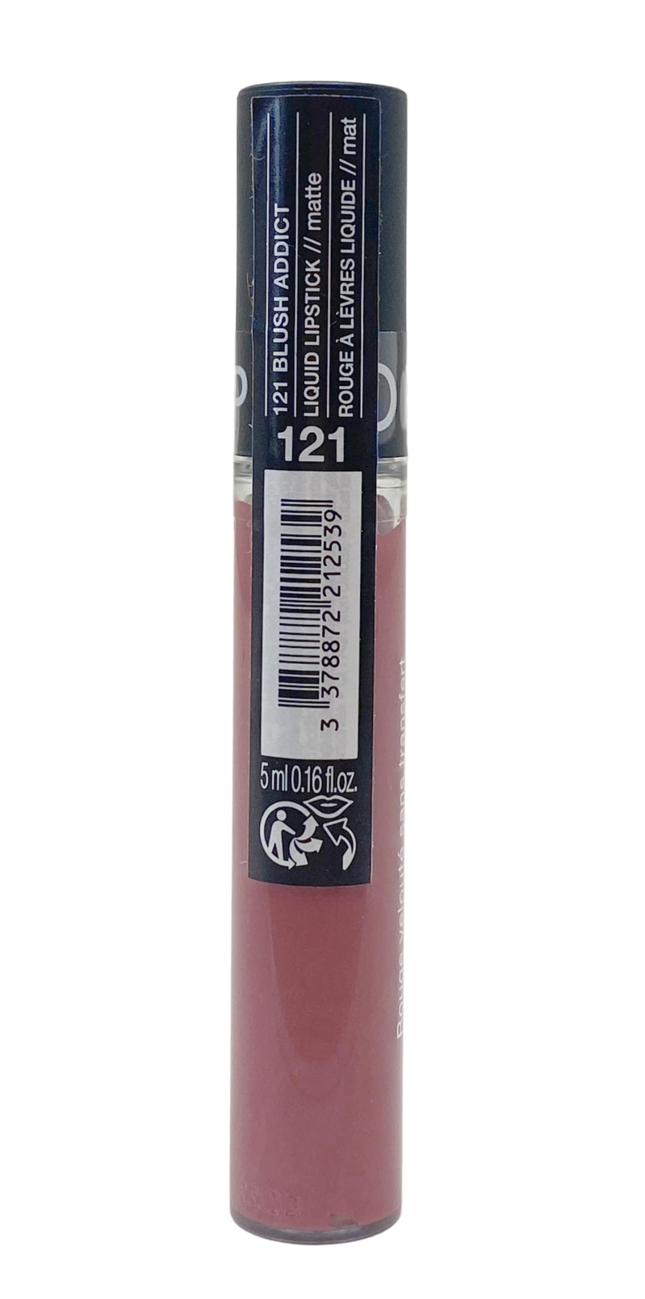 SEPHORA COLLECTION Cream Lip Stain 10HR Liquid Lipstick - 121 Blush Addict (0.16 oz) Beauty & Personal Care SEPHORA