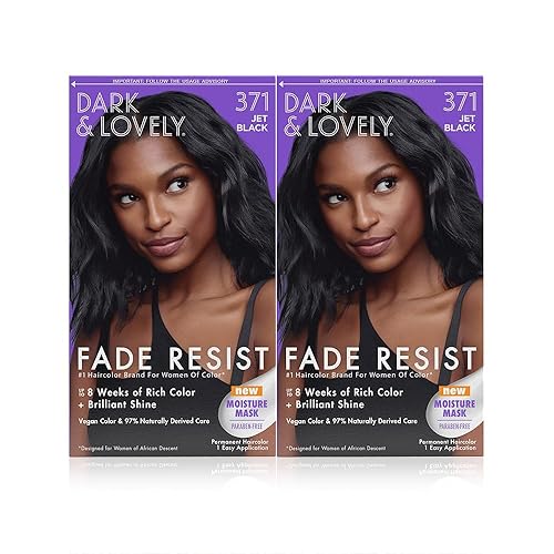 Dark and Lovely Fade Resist Rich Conditioning Color, Jet Black, 2 Count Beauty & Personal Care SoftSheen
