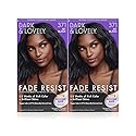 Dark and Lovely Fade Resist Rich Conditioning Color, Jet Black, 2 Count Beauty & Personal Care SoftSheen