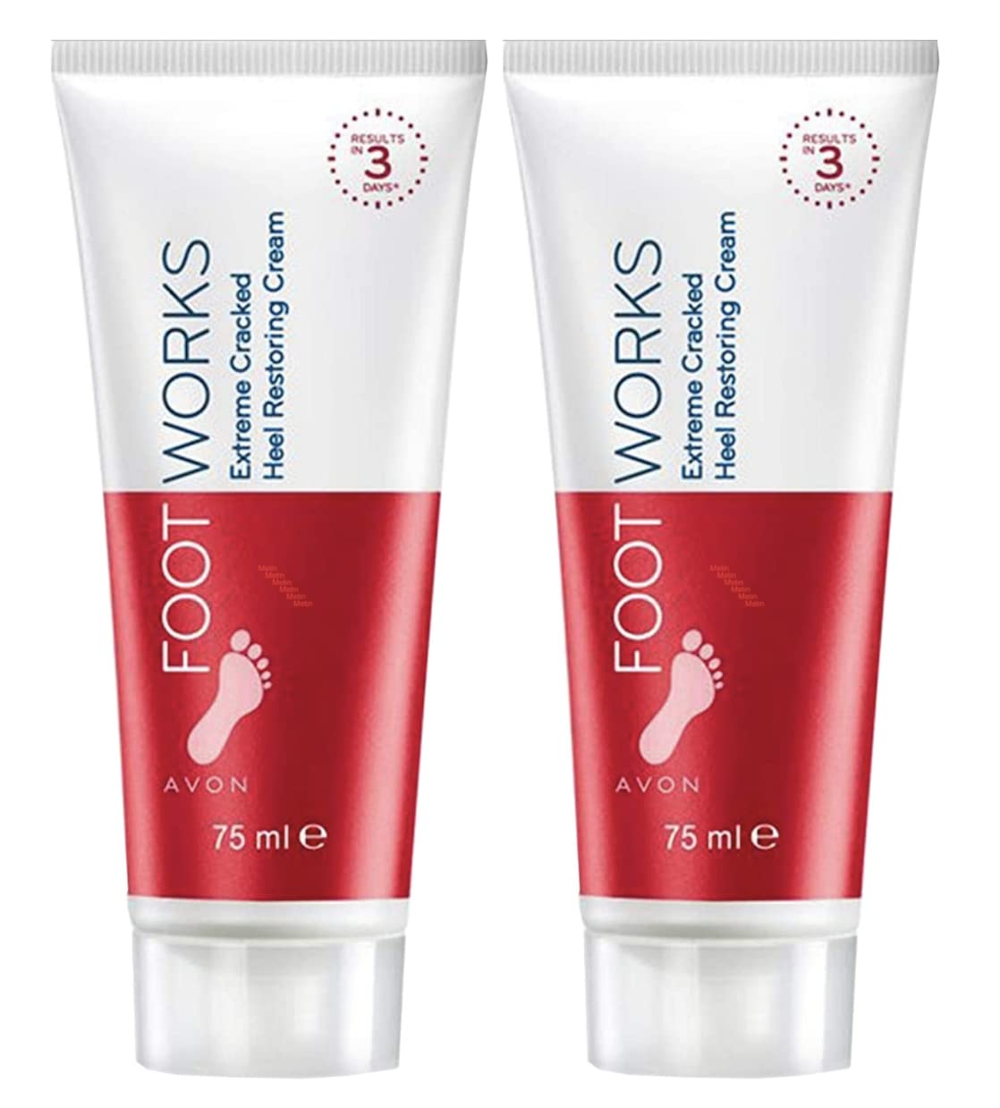 Avon Foot Works Maximum Strength Cracked Heel Cream - Lot of 2 Beauty & Personal Care AVON