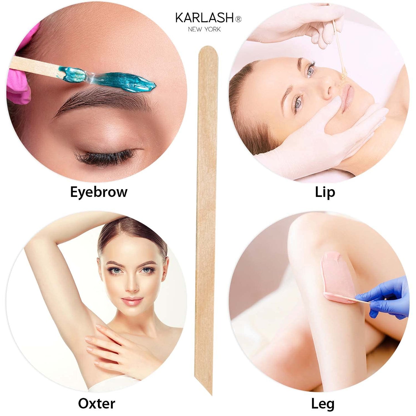 100 Pieces Small Wax Sticks Wood Spatulas Applicator Craft Sticks for Body Hair Eyebrow Lip Nose Removal Slanted/Round (Pack of 100) Beauty and Personal Care Karlash