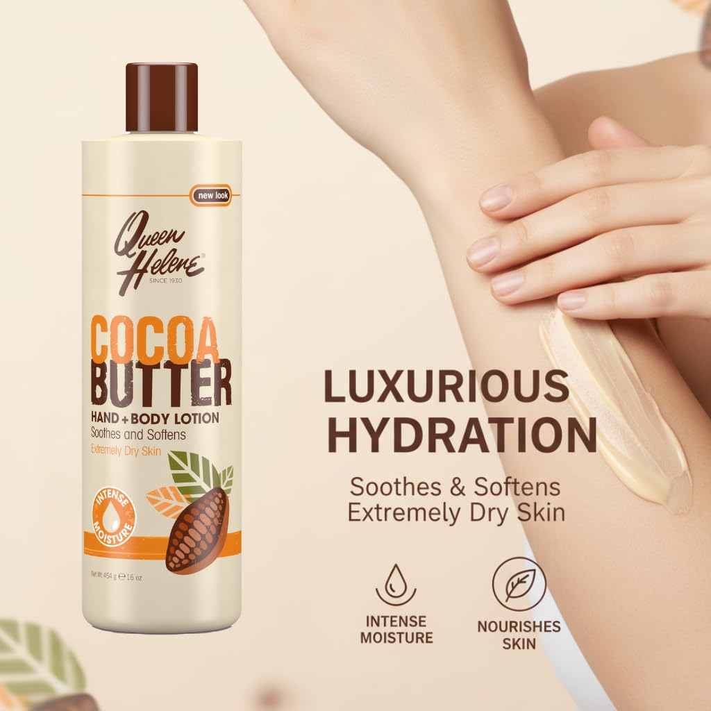 Queen Helene Lotion 32oz Cocoa Butter Hand & Body by Queen Helene pack of 2 Beauty & Personal Care Queen Helene