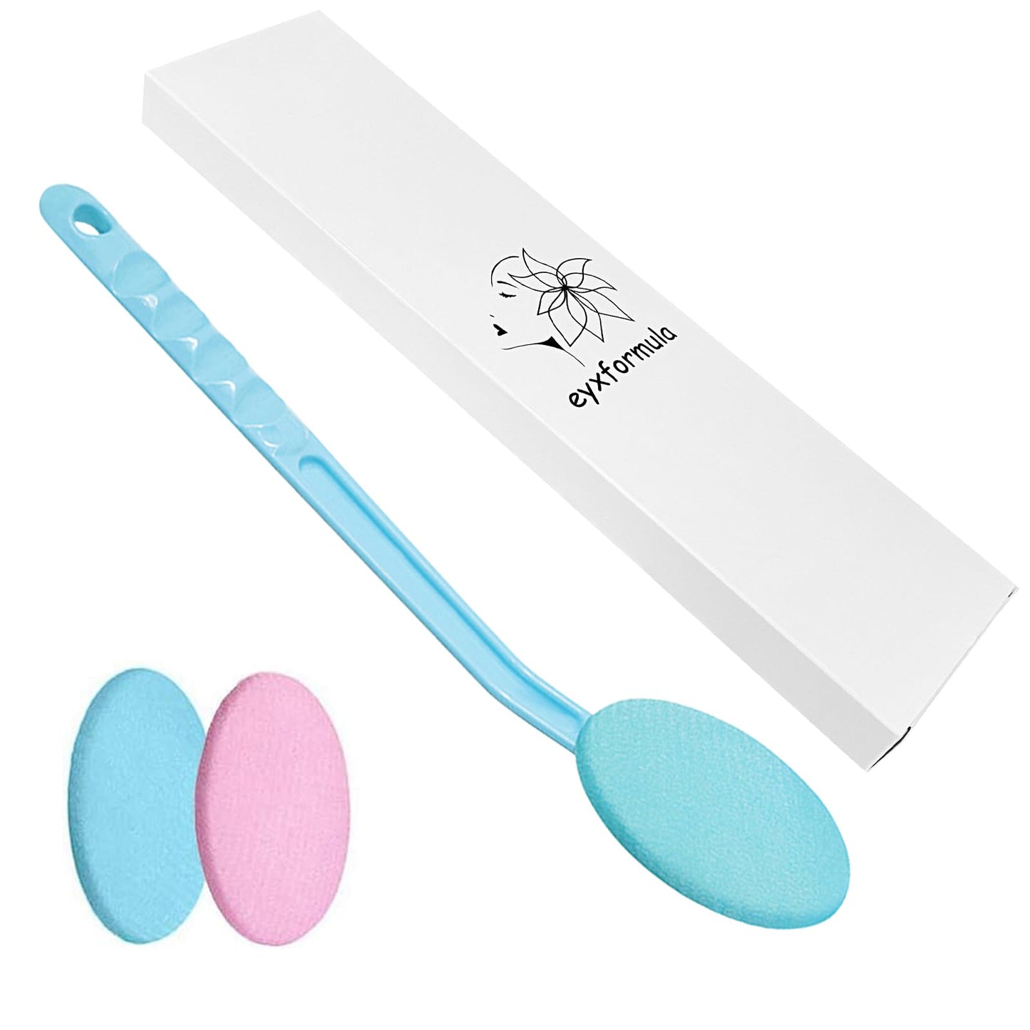 Eyxformula Easy Lotion Applicator for Back - Long Handle Cream Applicators Wand with 2 Pads, Tool to Apply Sunscreen, Self Tanner on Back, Body Beauty & Personal Care eyxformula