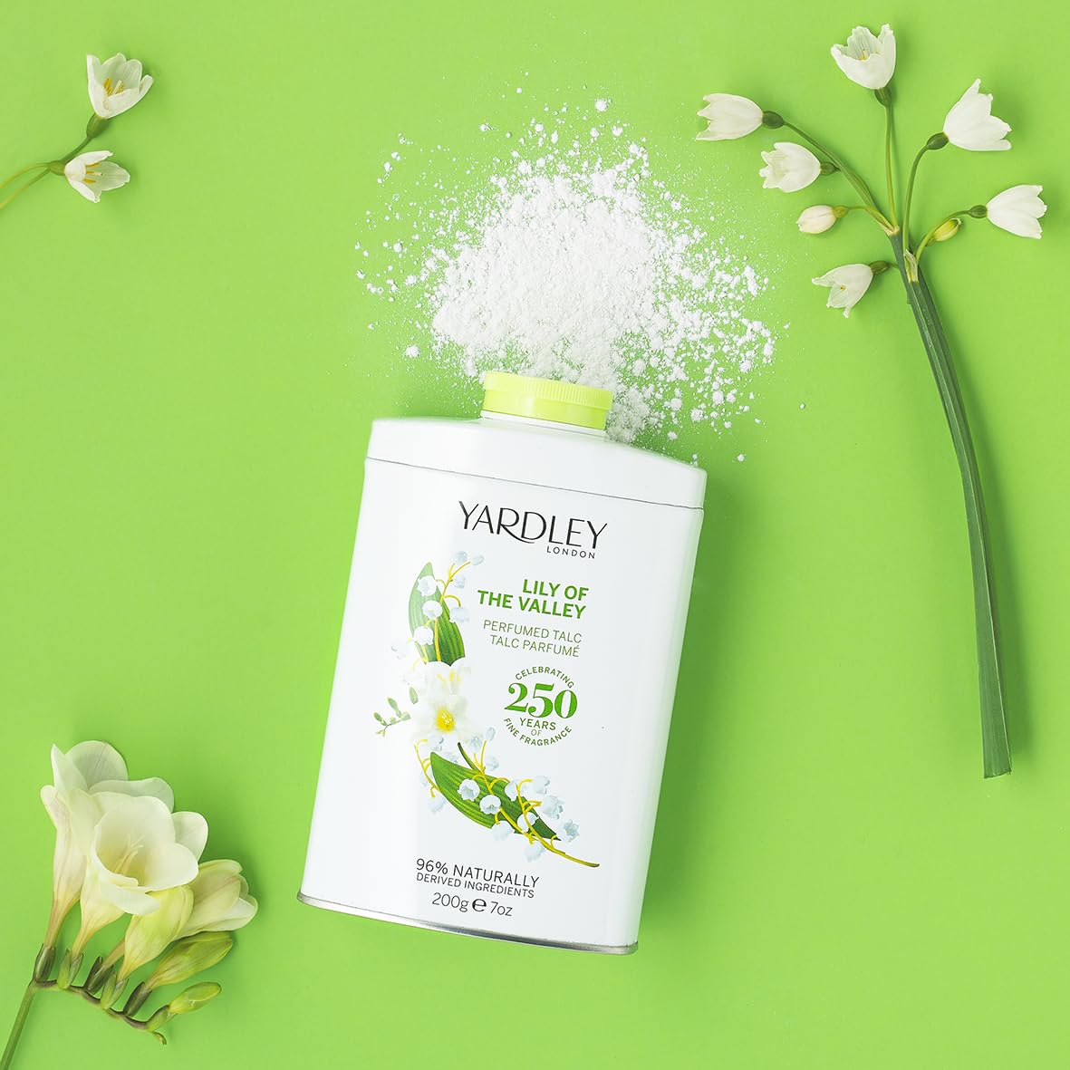 Yardley London Lily of the Valley Perfumed Talc 200g Beauty & Personal Care Yardley