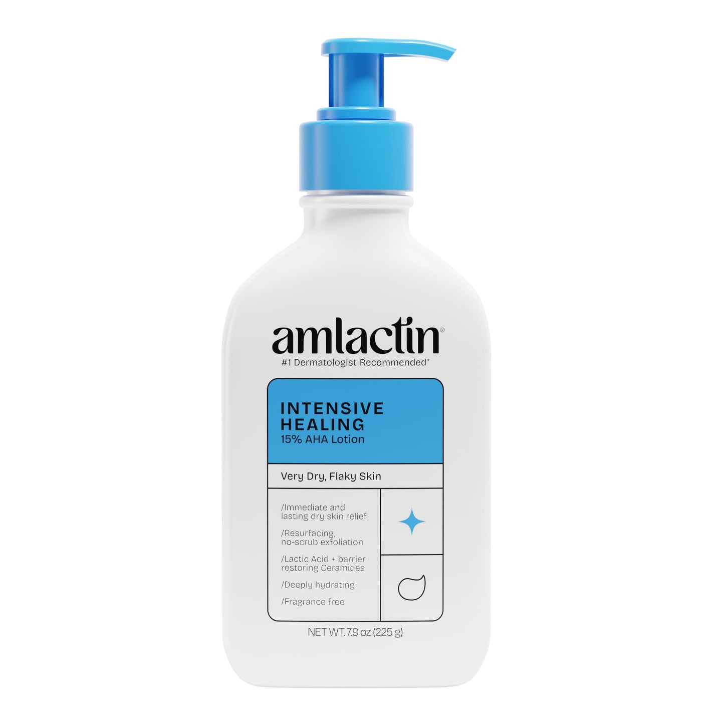 AmLactin Intensive Healing Body Lotion - Therapeutic Lotion for Extremely Dry Skin - No-Scrub Exfoliator and Moisturizer with 15% Lactic Acid AHA Beauty & Personal Care AmLactin