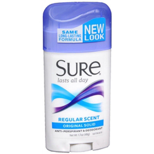 Central Sales Company Sure Wide Solid Anti-perspirant & Deodorant, Regular - 1.7 Oz Beauty and Personal Care IUSOT