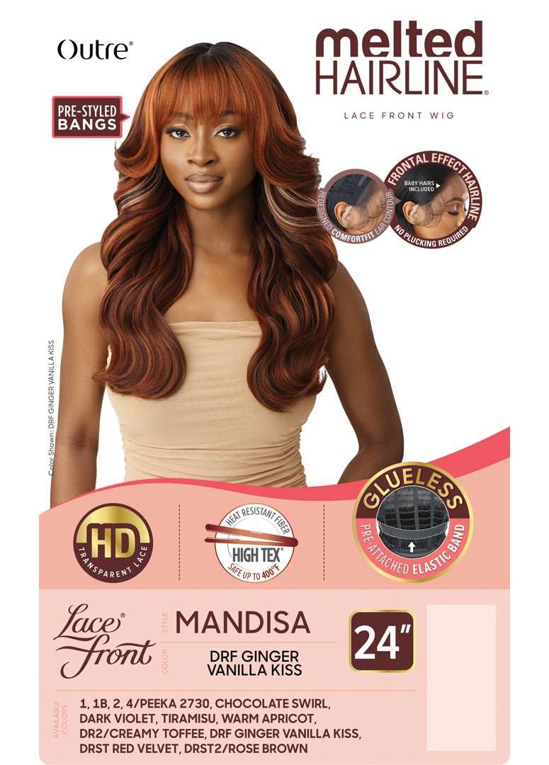 Outre Lace Front Wig - Melted Hairline - Mandisa (WARM APRICOT)