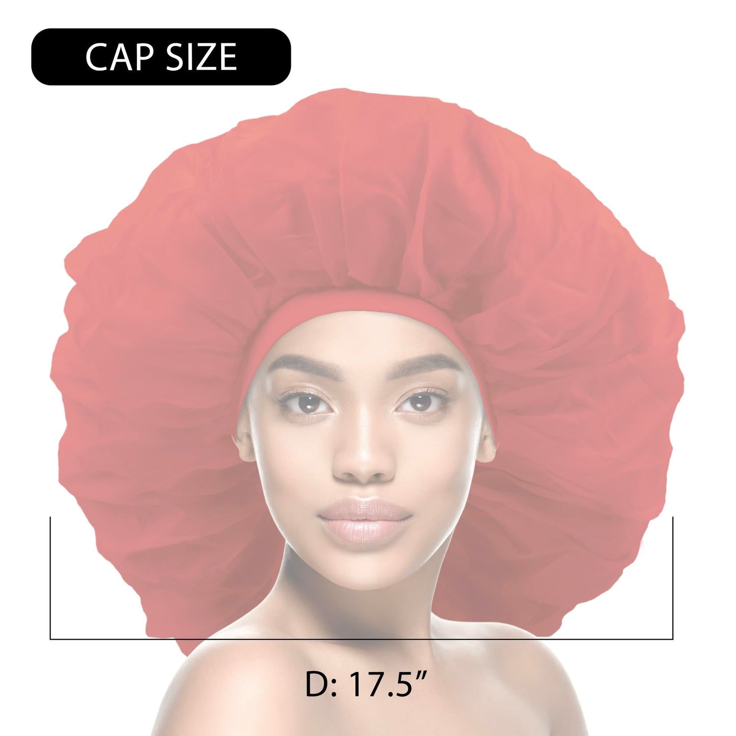 DONNA Argan & Black Castor Treatment Caps Day & Night Cap Sleep Cap Hair Sleep Shower Cap Bonnet satin Bonnet for Sleeping Hat Super Jumbo Red Beauty & Personal Care DONNA