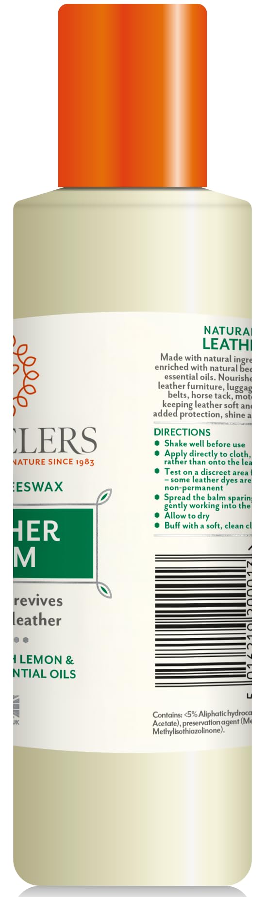 Wheelers Beeswax Leather Balm, 300ml | Cleans, Protects & Revives | Coconut Essential Oils & Vanilla Pods Beauty & Personal Care Wheelers