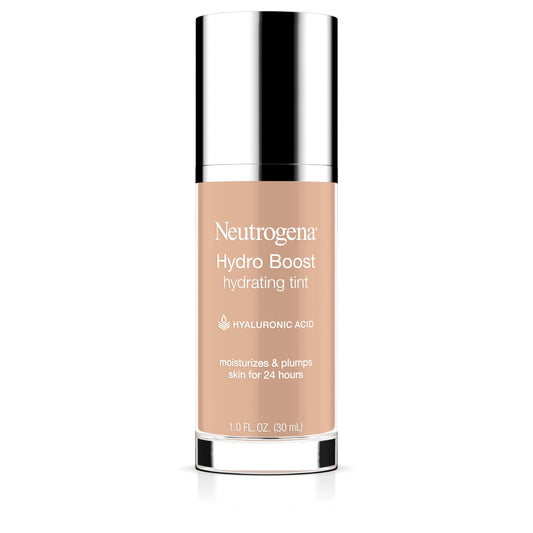 Neutrogena Hydro Boost Hydrating Tint Foundation Makeup for Dry Skin, with Hyaluronic Acid, Lightweight Oil-Free Water Gel, Non-Comedogenic, 30 Buff Beauty & Personal Care Neutrogena