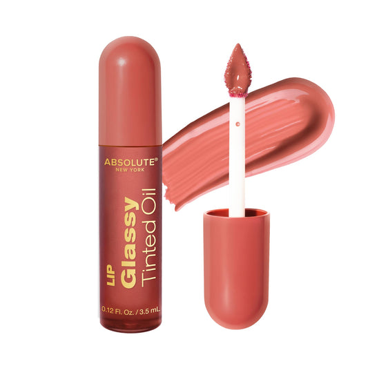 Absolute New York Dewy Water Lip and Cheek Tint, Glassy Tinted Lip Oil, with Vitamin E, Squalane and Jojoba Seed Oil (MLTN05 Rose Wine) Beauty & Personal Care Absolute New York