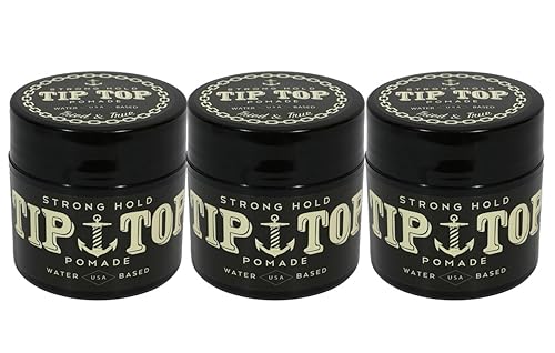 TipTop Strong Hold Water Based Pomade 4.25oz Pack of 3 Beauty & Personal Care TipTop