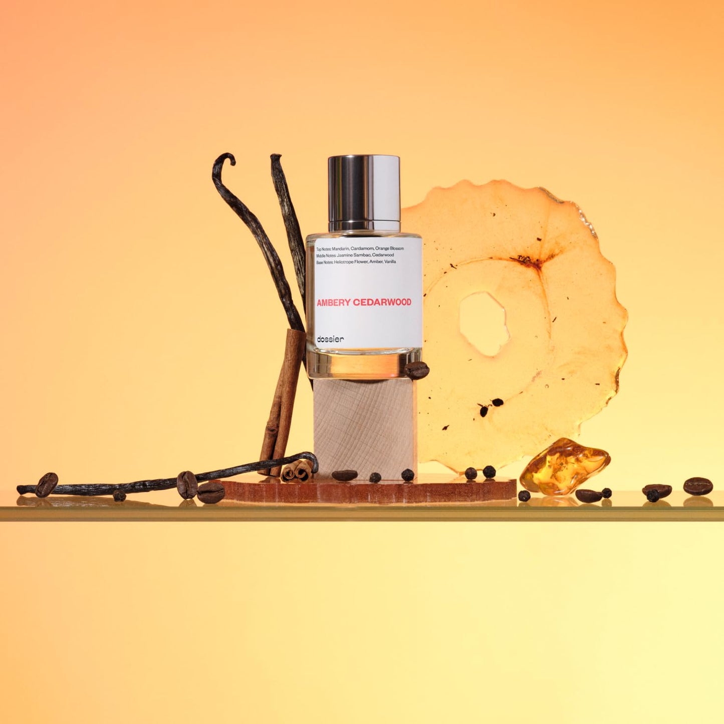 Dossier - Ambery Cedarwood - Eau de Parfum - Perfume Luxury - Pure Infused - Paraben-Free - Vegan - For Women - Fragrance 1.7 oz (Spray 50ml) Beauty & Personal Care Dossier
