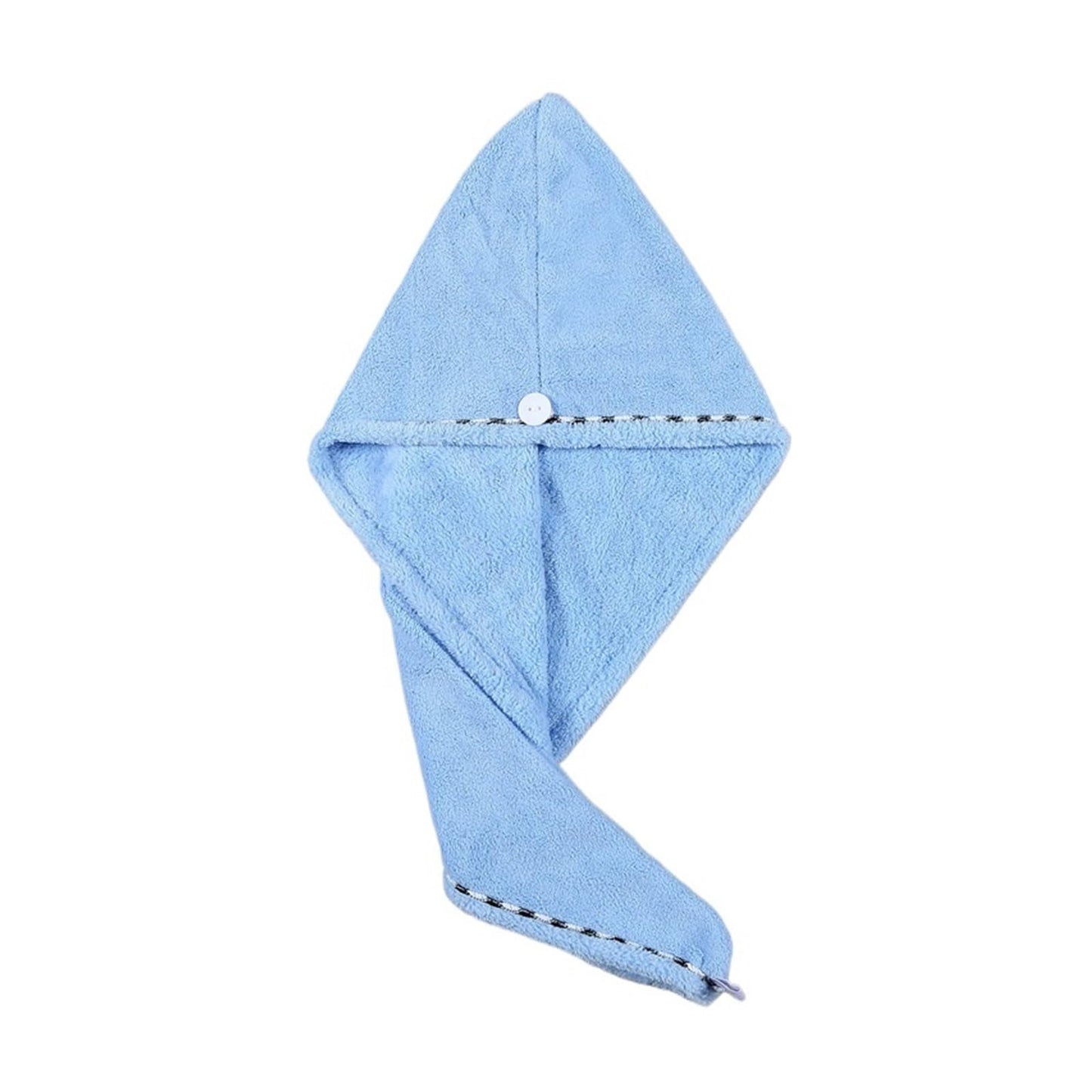 HIONJIN Thickened Shower Cap Towel Triangle Cap Adult Shower Cap Bandana Wholesale Hair Dry Cap(Light blue) Beauty and Personal Care HIONJIN