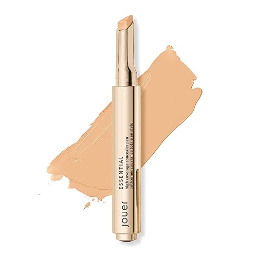 Jouer Essential High Coverage Crème Concealer Pen | Medium to Full Coverage | Healthy Ingredients | Paraben, Gluten & Cruelty Free | Vegan Friendly Beauty & Personal Care Jouer