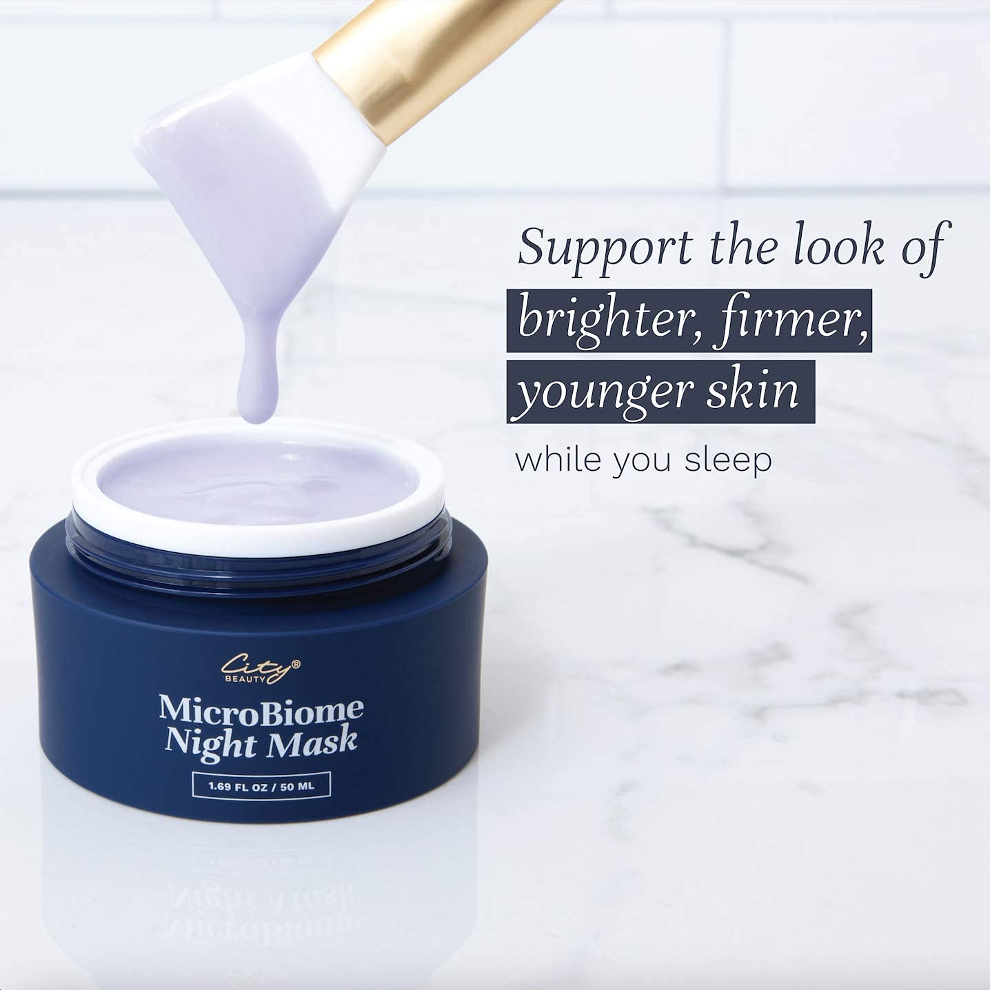 City Beauty MicroBiome Night Mask - Nourishing Overnight Face Mask - Prebiotic & Probiotic Blend - Solution for Dull, Uneven Skin Tone, Large Pores, Beauty & Personal Care City Beauty
