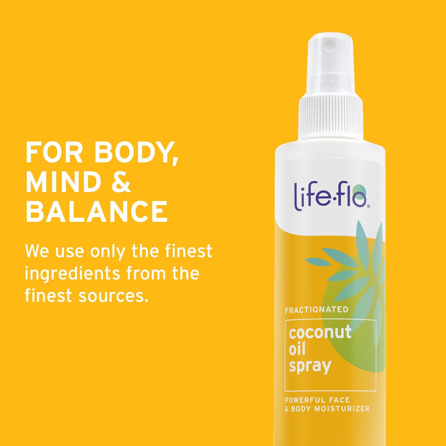 Life-Flo Fractionated Coconut Oil Spray - Liquid Coconut Oil for Skin, Hair and Nails, Lightweight Face Oil, Body Moisturizer, Cuticle Oil Beauty & Personal Care Life-Flo