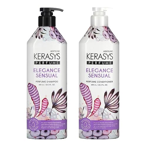 Kerasys Perfume Shampoo and Conditioner Set 20.3 fl oz / 600 ml (Elegance and Sensual) Beauty & Personal Care Kerasys