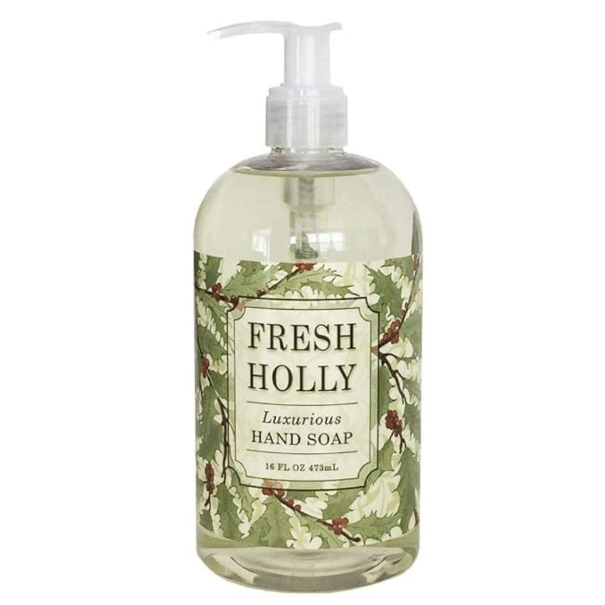 Holiday Collection: Fresh Holly 16oz Hand Soap Beauty & Personal Care Greenwich Bay Trading Company