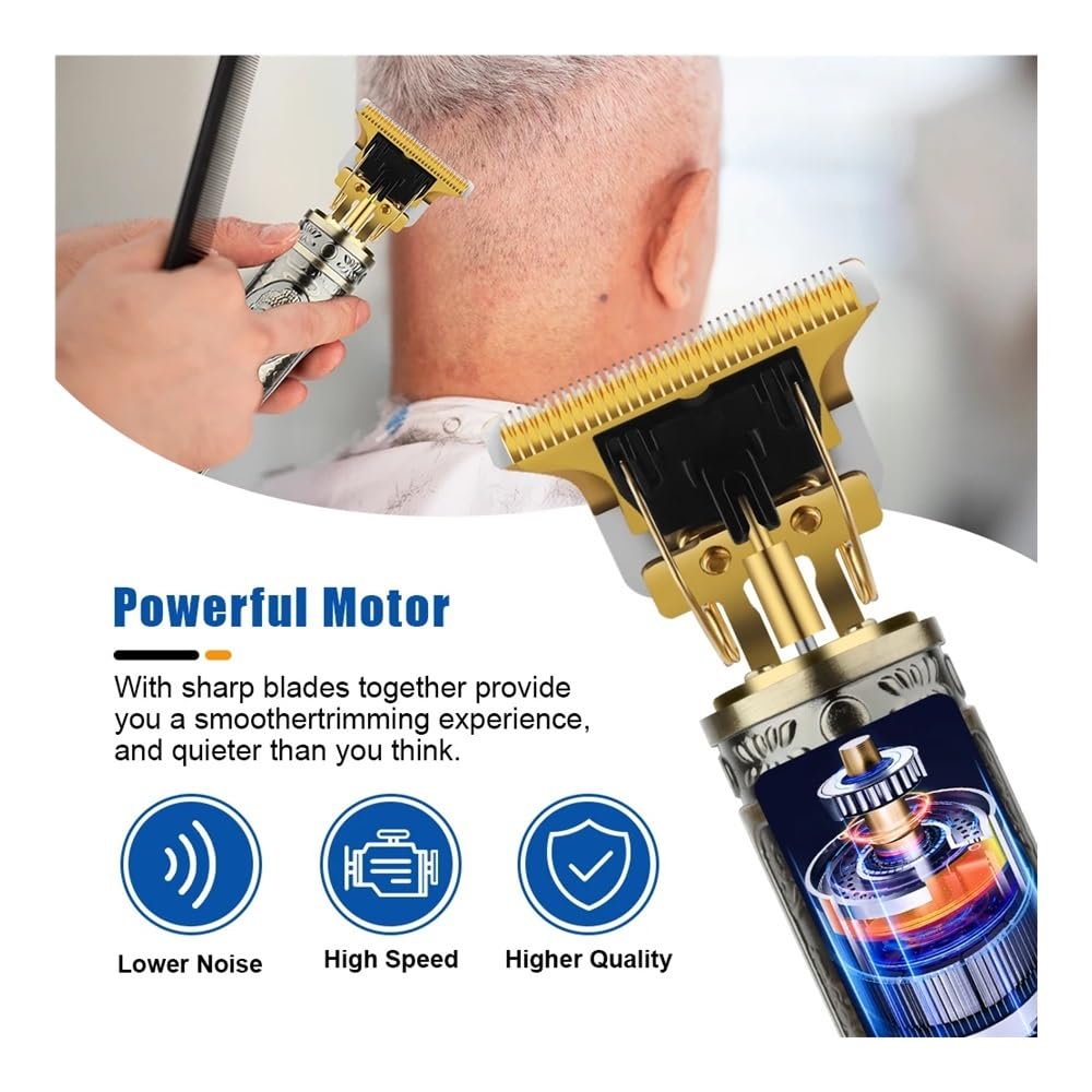 EWKYLSEM Hair Trimmer New Professional Cutting Machine Electric Shaver Trimmers with LCD Display Men's Clipper(Green) Beauty and Personal Care EWKYLSEM
