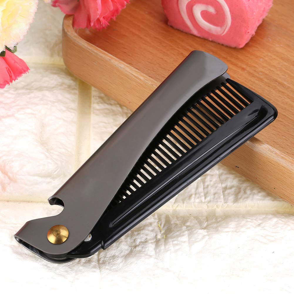 Pocket Stainless Steel Beard Comb Moustache Comb with Smooth Round Teeth for Men Grooming Beard Maintenance Tool (Peines para Barba y Bigote) Beauty and Personal Care EIMSOAH