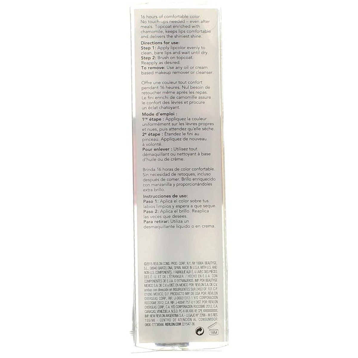 Revlon Liquid Lipstick with Clear Lip Gloss, ColorStay Overtime Lipcolor, Dual Ended with Vitamin E, 360 Endless Spice, 0.07 Fl Oz (Pack of 1) Beauty & Personal Care REVLON