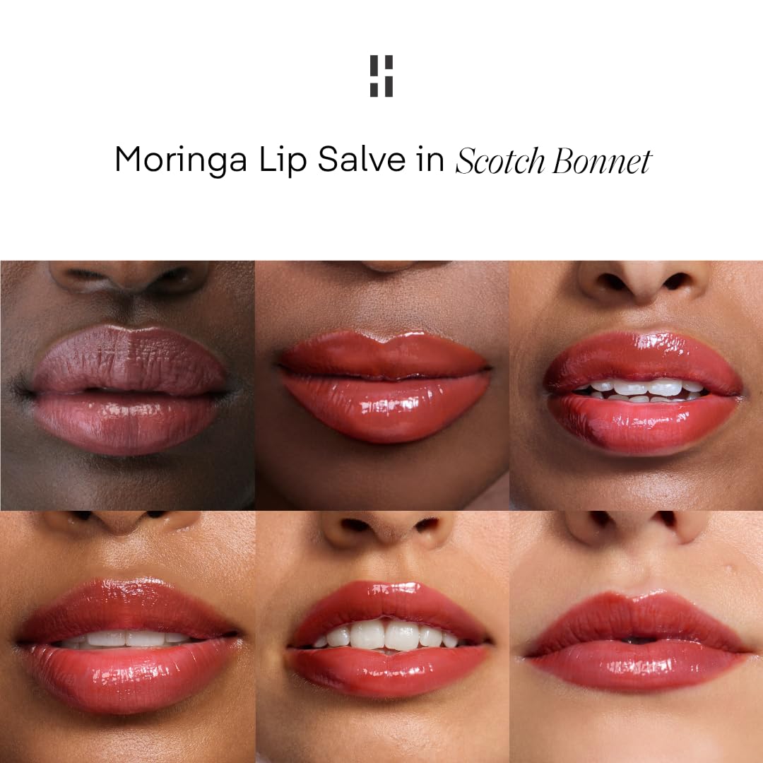 S'ABLE Labs - Moringa Lip Salve - Deeply Moisturize, Soften, Improve Lip Appearance - Prickly Pear + Castor Oil - Melanin-Inclusive Skincare (Scotch Beauty and Personal Care S'ABLE LABS
