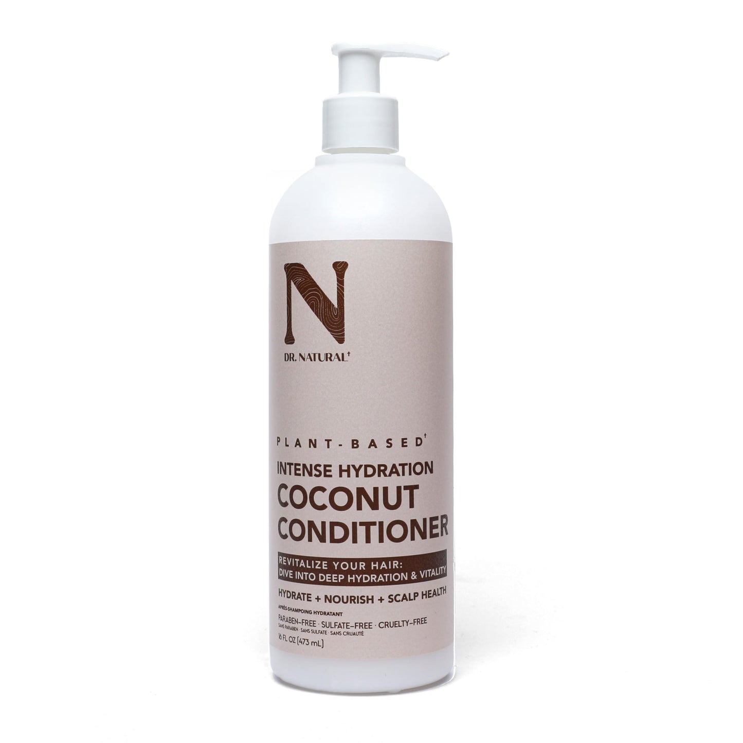 Dr. Natural Intense Hydration Coconut Conditioner - Hydrating Conditioner for Women and Men with Shea Butter - Frizz Control and Hair Growth - 473 ml Beauty & Personal Care Dr. Natural