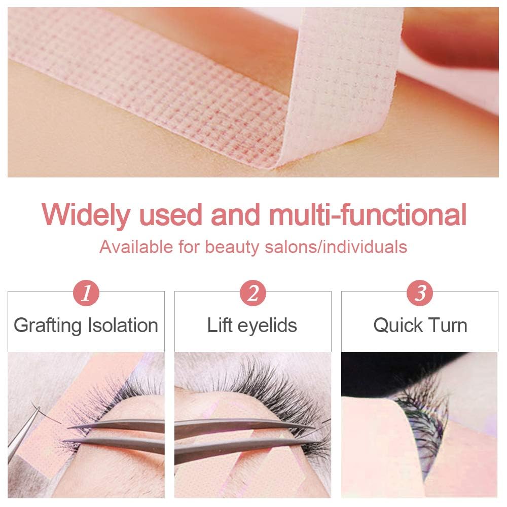 EBANKU 5 Rolls Eyelash Extensions Tape, Eye Tape for Lash Extension Breathable Micropore Fabric Tape for Eyelash Extension Supplies (9m/10 Yards) Beauty & Personal Care EBANKU