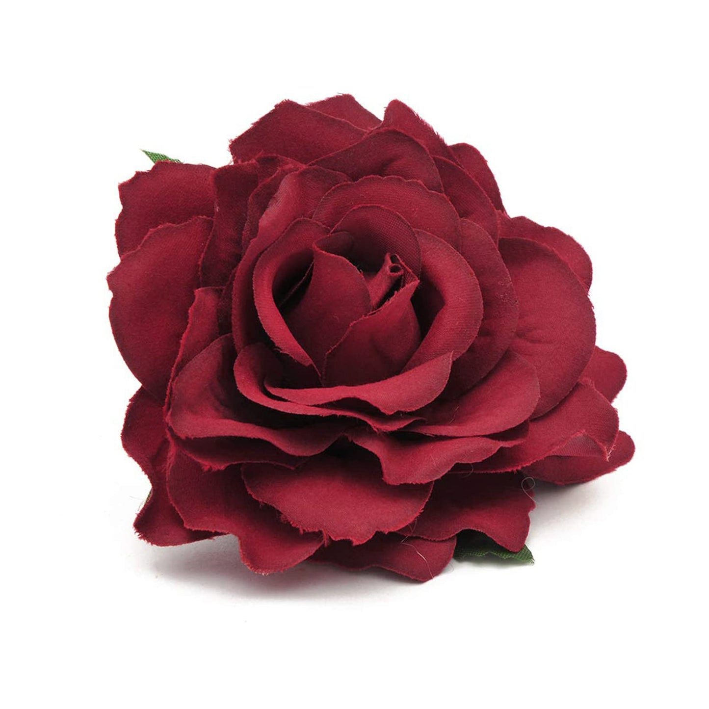 HOLY KT Handmade Women's Dark Red Velvet Rose Flower Wreath Hair Clip and Pin, Flamenco Dancer Style (Deep Red) one size Beauty & Personal Care HOLY KT