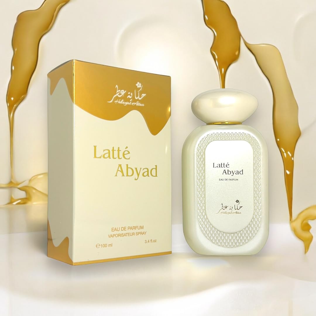 HEKAYAT ATTAR Latte Abyad Eau De Parfum 100 ML SPray Perfume Made in Dubai UAE Beauty & Personal Care HEKAYAT ATTAR